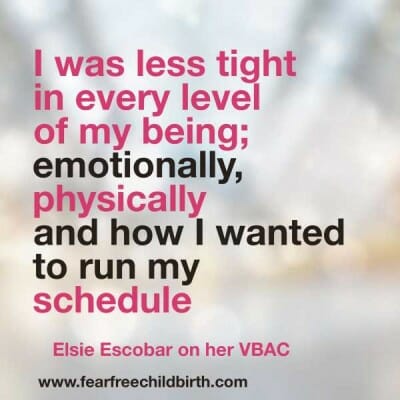 Elsie’s positive VBAC story