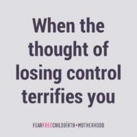 losing control