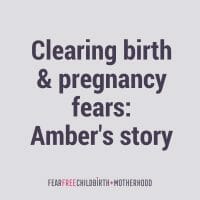 Clearing fears. Amber's story